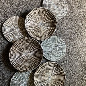 Wicker wall hanging boho